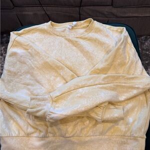 Daily Practice Yellow and White Sweatshirt